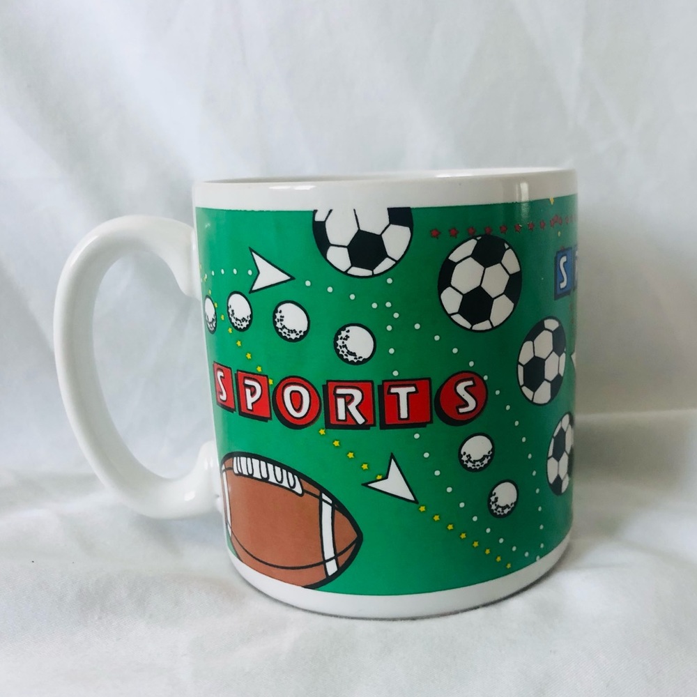 2/$20 - Vintage Ceramic Sports Novelty Coffee Mug by Susan Burger